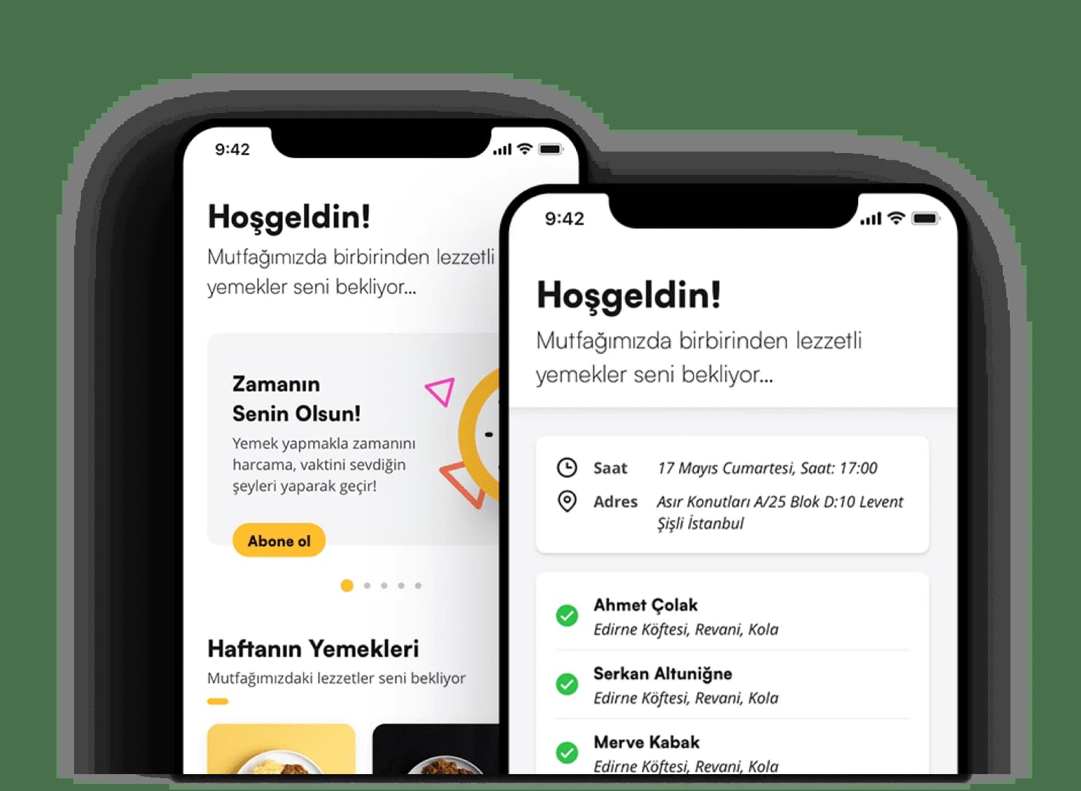 Simple Kitchen mobile app preview